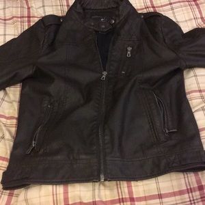 Faux leather jacket